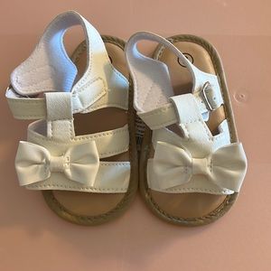 Toddler white sandals
